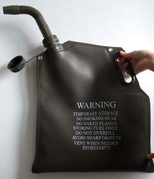 Liquid containment bag for backcountry fuel