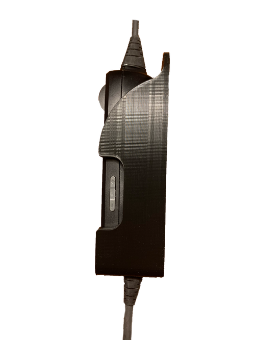 Brain Holder volume control cutout detail