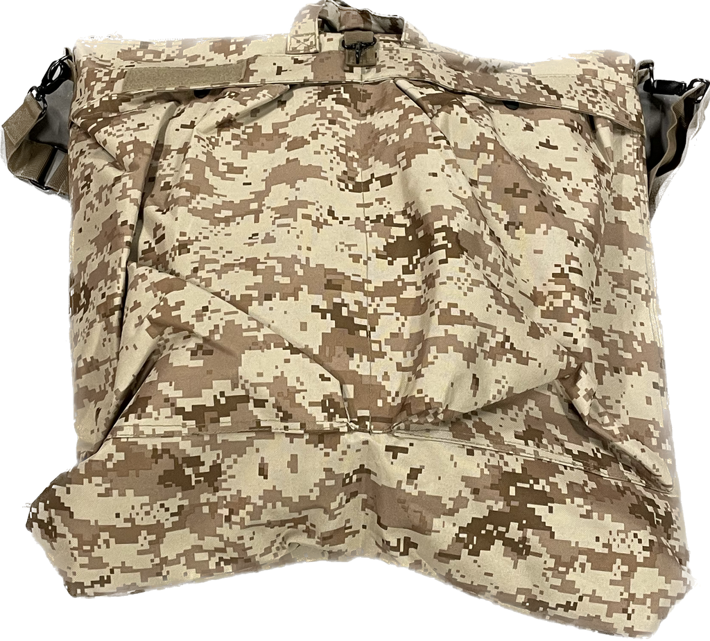 Helmet transit pack carry handles and straps