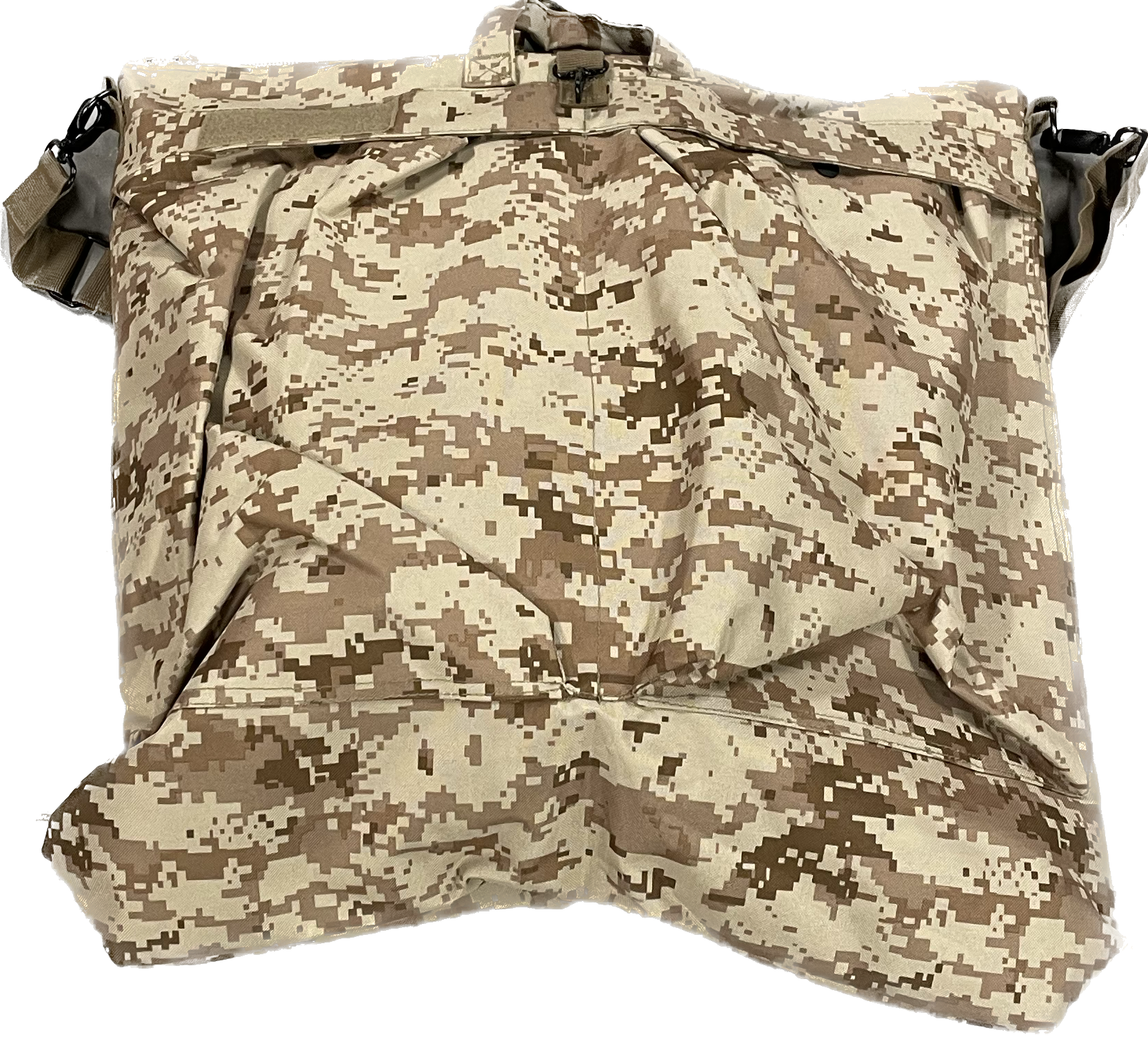 Helmet transit pack carry handles and straps